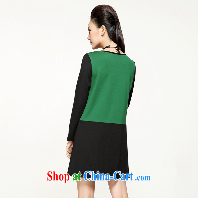 The Mak is the female new stylish ladies Solid Color loose long-sleeved dresses 43,282 green 3 XL, former Yugoslavia, Mak, and shopping on the Internet