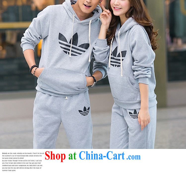 fall and winter Korean sweater men's sport and leisure suite and a sweater couples sweater Kit jackets pants and two piece gray coat and gray trousers XXL pictures, price, brand platters! Elections are good character, the national distribution, so why buy now enjoy more preferential! Health