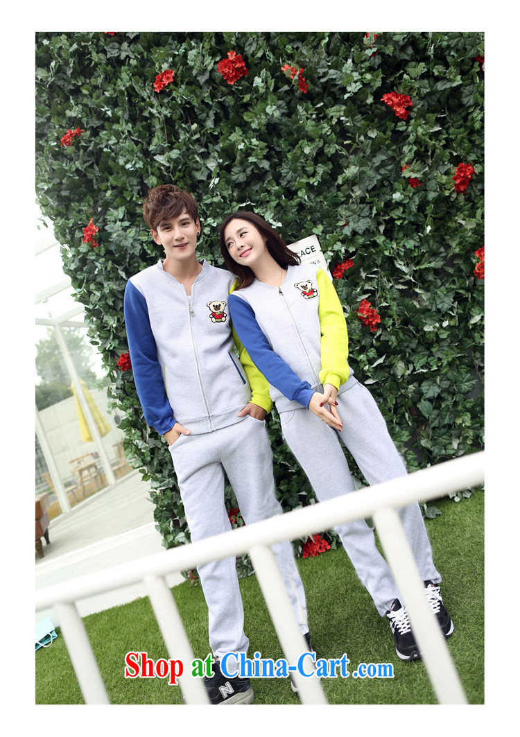 2014 new, couples with autumn and the new, personalized stitching large numbers, clothing style beauty package the lint-free two-piece light gray XXL pictures, price, brand platters! Elections are good character, the national distribution, so why buy now enjoy more preferential! Health