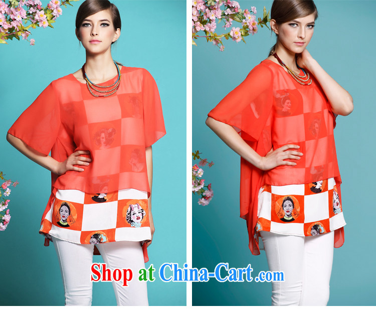 The Code's 2014 summer thick sister snow woven dresses thick mm leave of two short-sleeved video thin loose orange 5 XL (90 - 100 KG) pictures, price, brand platters! Elections are good character, the national distribution, so why buy now enjoy more preferential! Health