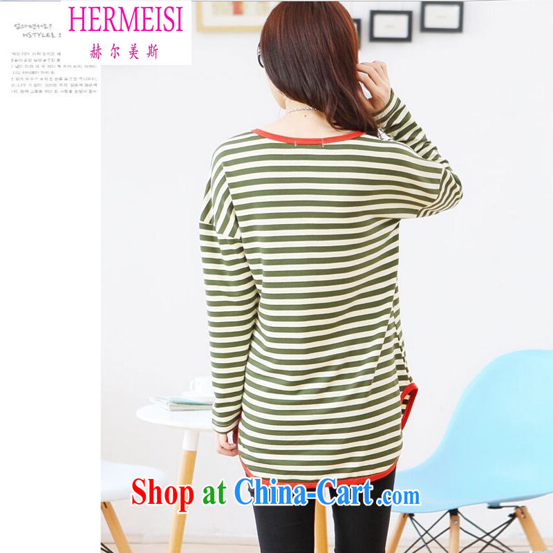 The Helms-Burton Act, the 2014 Autumn with new, long, Korean streaks relaxed thick MM T-shirt 100 ground long-sleeved shirt T larger women 15,228 #green XXXL recommendations 160 - 180 jack, Jesse Helms, (hermeisi), online shopping
