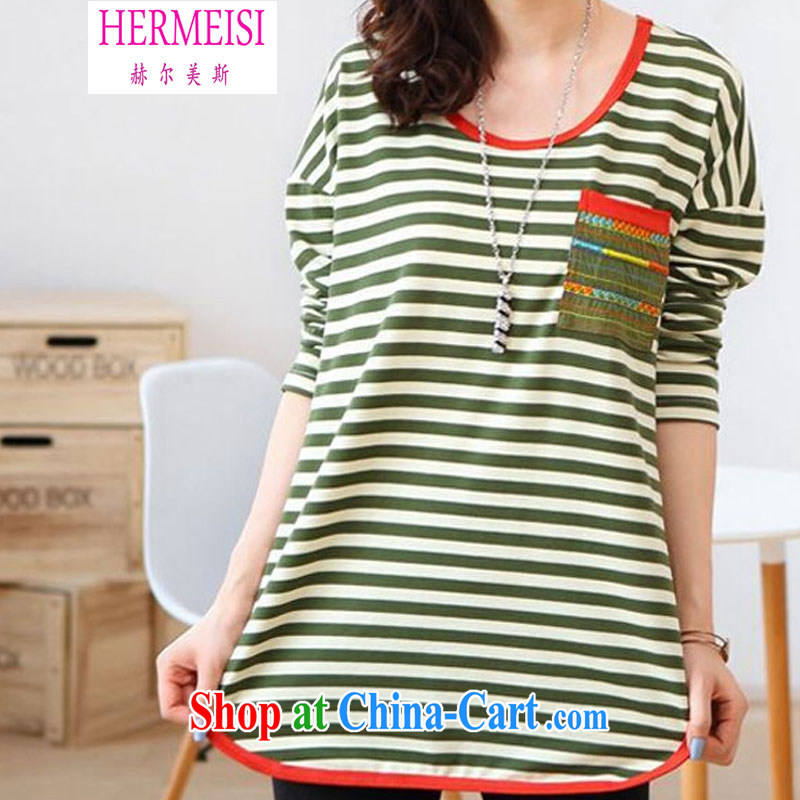 The Helms-Burton Act, the 2014 Autumn with new, long, Korean streaks relaxed thick MM T-shirt 100 ground long-sleeved shirt T larger women 15,228 #green XXXL recommendations 160 - 180 jack, Jesse Helms, (hermeisi), online shopping