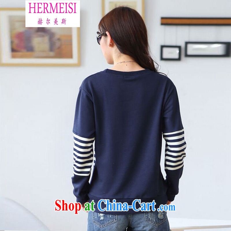 The Helms-Burton Act, the 2015 spring new autumn jackets Korean Youth Students aura streaks round-collar long-sleeved sweater larger women 152 blue XXXL recommendations 161 - 180 jack, Jesse Helms, (hermeisi), shopping on the Internet