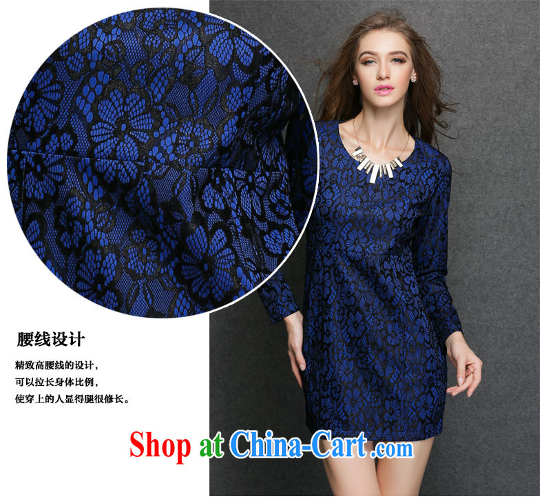 The silk, honey King, women's clothing thick MM graphics thin spring round-collar composite stamp duty relaxed dress ZZ 3295 blue XL (121 jack - 135 Jack through) pictures, price, brand platters! Elections are good character, the national distribution, so why buy now enjoy more preferential! Health