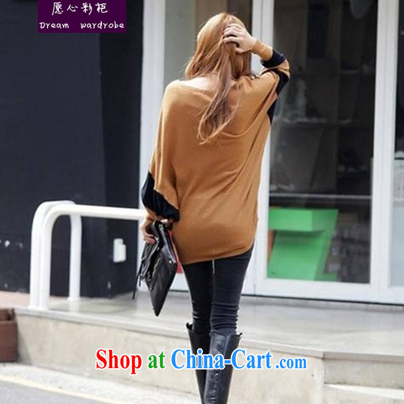 would like to heart Color cabinet 2014 autumn loose the code elegant Korean Hit color bat sleeves, long Graphics thin T pension XYZ picture color code, would like to heart color cabinets, larger female, shopping on the Internet