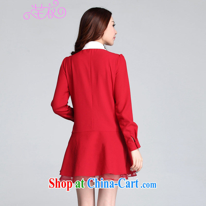 Constitution, indeed, XL girls 2015 autumn and winter with new Korean version lapel dolls for leave of two-piece thick MM-small suits red to reference brassieres option, or the advisory service, constitution, and shopping on the Internet