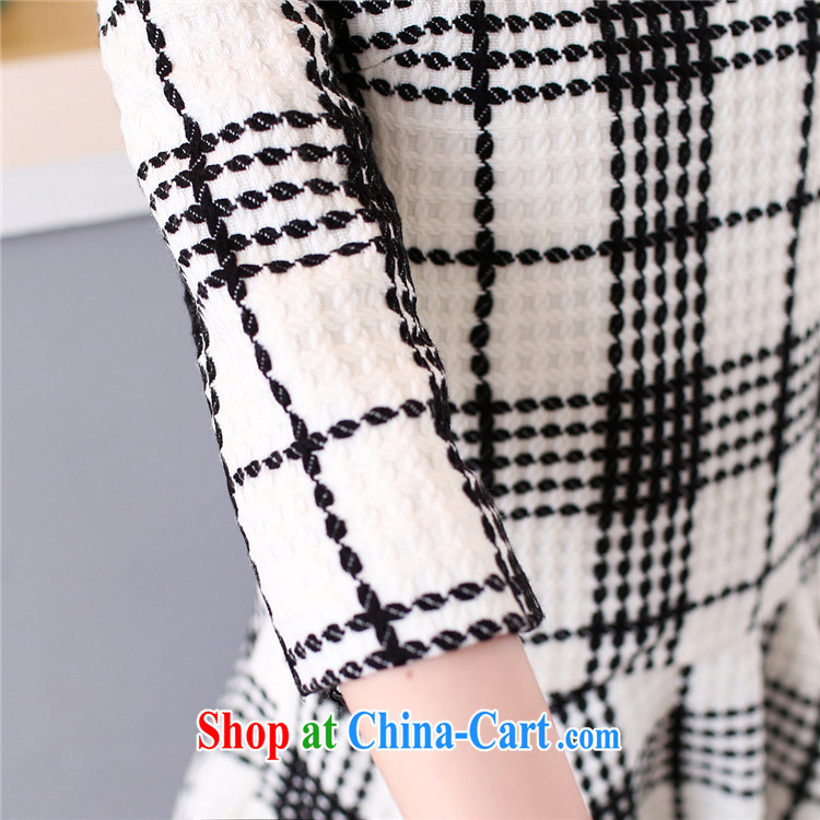 Wen The Greek, spring 2015 Korean small incense, two-piece black-and-white checkered 9 beauty cuff Leisure package dresses skirts body skirt white XXL pictures, price, brand platters! Elections are good character, the national distribution, so why buy now enjoy more preferential! Health