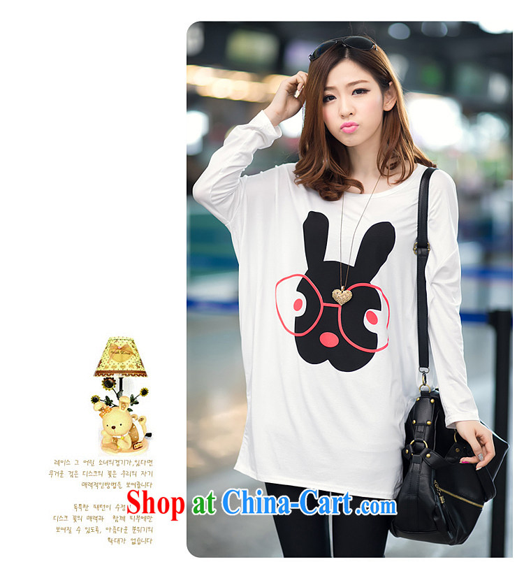 Connie to the Korean edition 2015 spring new thick mm larger female loose bat sleeves, long-neck long-sleeved stamp T shirts female solid T-shirt T-shirt female rabbit ears black 304 are code pictures, price, brand platters! Elections are good character, the national distribution, so why buy now enjoy more preferential! Health