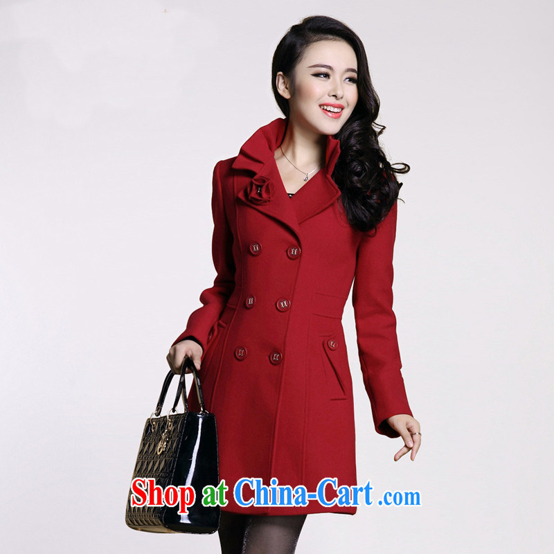 Iraq's dream coat female hair? jacket Korean girls winter coat New Beauty acted for the code jacket black XXL, the dream, and shopping on the Internet