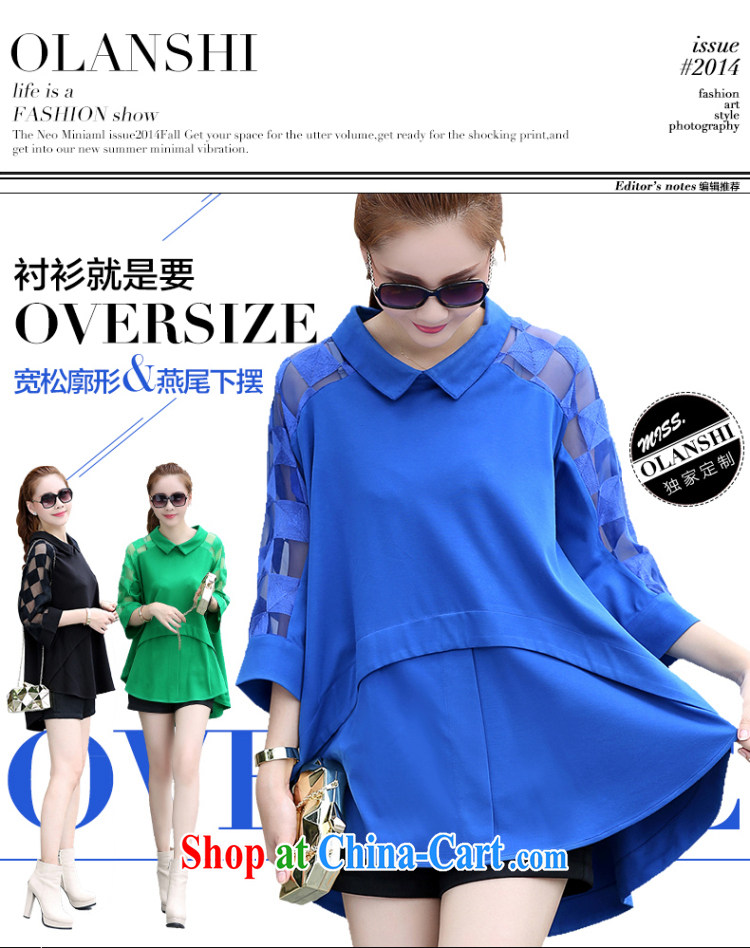 M, spring 2015 new women with thick MM graphics thin stylish large, loose shirt M 5173 sapphire blue 3 XL (165 - 180 ) jack pictures, price, brand platters! Elections are good character, the national distribution, so why buy now enjoy more preferential! Health