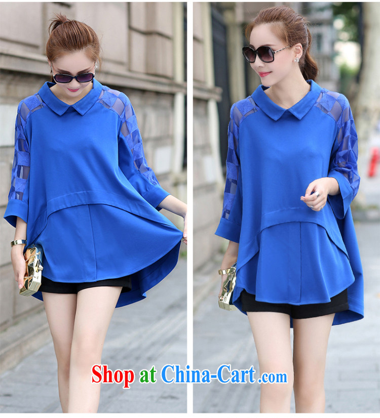 M, spring 2015 new women with thick MM graphics thin stylish large, loose shirt M 5173 sapphire blue 3 XL (165 - 180 ) jack pictures, price, brand platters! Elections are good character, the national distribution, so why buy now enjoy more preferential! Health