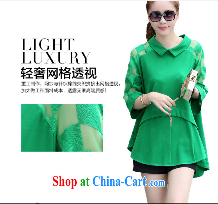 As usual, 2015 spring and summer new women with thick MM graphics thin stylish large, loose shirt M 5173 sapphire blue L (125 - 135 ) jack pictures, price, brand platters! Elections are good character, the national distribution, so why buy now enjoy more preferential! Health