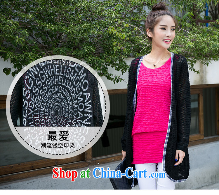 The honey autumn beauty with new products on the MM, female-letter black Openwork knit sweater jacket cardigan women 9134 black are code pictures, price, brand platters! Elections are good character, the national distribution, so why buy now enjoy more preferential! Health