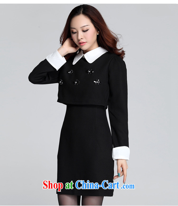 Constitution, the ventricular hypertrophy, fat people dress 2015 spring new Korean elegant ladies' long-sleeved beauty dress mm thick-dry Turkey two-piece blue 4 XL 165 - 180 Jack pictures, price, brand platters! Elections are good character, the national distribution, so why buy now enjoy more preferential! Health