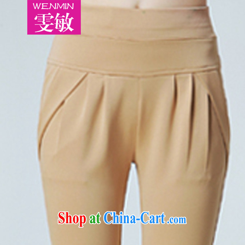 Wen Min fall 2014 with new, larger female graphics thin stylish, Trouser Press 8830 card its color XXXXL, Wen Min, shopping on the Internet