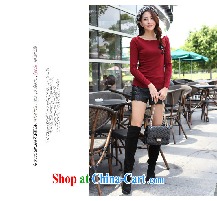 Szili and Macedonia, female 2014 autumn and winter new thick mm long-sleeved stylish 100 solid ground T-shirt and indeed intensify, cultivating Korean T-shirt stretch T-shirt black XXXXL pictures, price, brand platters! Elections are good character, the national distribution, so why buy now enjoy more preferential! Health