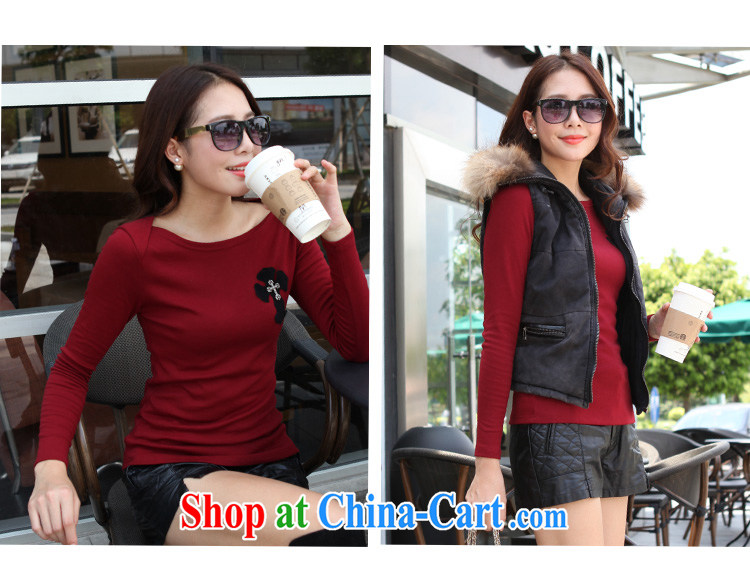 Szili and Macedonia, female 2014 autumn and winter new thick mm long-sleeved stylish 100 solid ground T-shirt and indeed intensify, cultivating Korean T-shirt stretch T-shirt black XXXXL pictures, price, brand platters! Elections are good character, the national distribution, so why buy now enjoy more preferential! Health