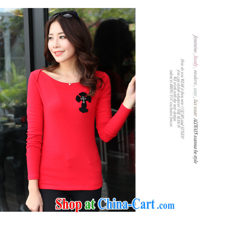 Szili and Macedonia, female 2014 autumn and winter new thick mm long-sleeved stylish 100 solid ground T-shirt and indeed intensify, cultivating Korean T-shirt stretch T-shirt black XXXXL pictures, price, brand platters! Elections are good character, the national distribution, so why buy now enjoy more preferential! Health