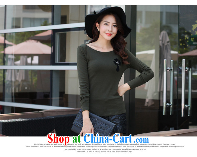 Szili and Macedonia, female 2014 autumn and winter new thick mm long-sleeved stylish 100 solid ground T-shirt and indeed intensify, cultivating Korean T-shirt stretch T-shirt black XXXXL pictures, price, brand platters! Elections are good character, the national distribution, so why buy now enjoy more preferential! Health