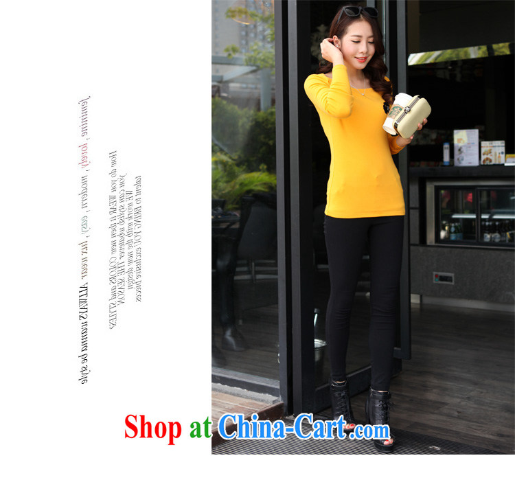 Szili and Macedonia, female 2014 autumn and winter new thick mm long-sleeved stylish 100 solid ground T-shirt and indeed intensify, cultivating Korean T-shirt stretch T-shirt black XXXXL pictures, price, brand platters! Elections are good character, the national distribution, so why buy now enjoy more preferential! Health