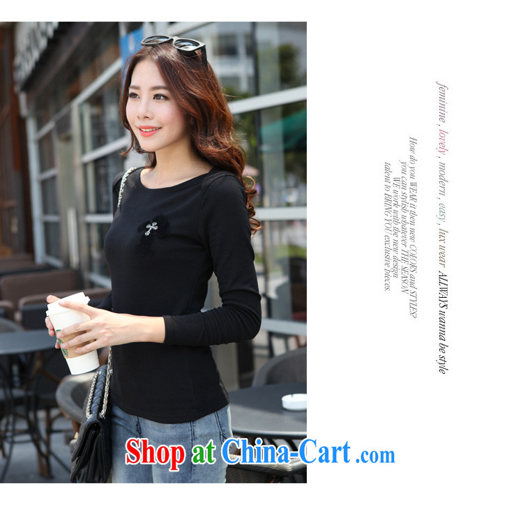 Szili and Macedonia, female 2014 autumn and winter new thick mm long-sleeved stylish 100 solid ground T-shirt and indeed intensify, cultivating Korean T-shirt stretch T-shirt black XXXXL pictures, price, brand platters! Elections are good character, the national distribution, so why buy now enjoy more preferential! Health