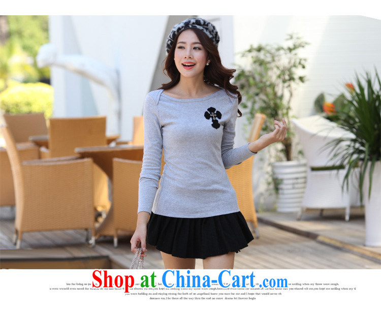 Szili and Macedonia, female 2014 autumn and winter new thick mm long-sleeved stylish 100 solid ground T-shirt and indeed intensify, cultivating Korean T-shirt stretch T-shirt black XXXXL pictures, price, brand platters! Elections are good character, the national distribution, so why buy now enjoy more preferential! Health