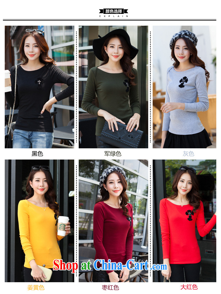 Szili and Macedonia, female 2014 autumn and winter new thick mm long-sleeved stylish 100 solid ground T-shirt and indeed intensify, cultivating Korean T-shirt stretch T-shirt black XXXXL pictures, price, brand platters! Elections are good character, the national distribution, so why buy now enjoy more preferential! Health
