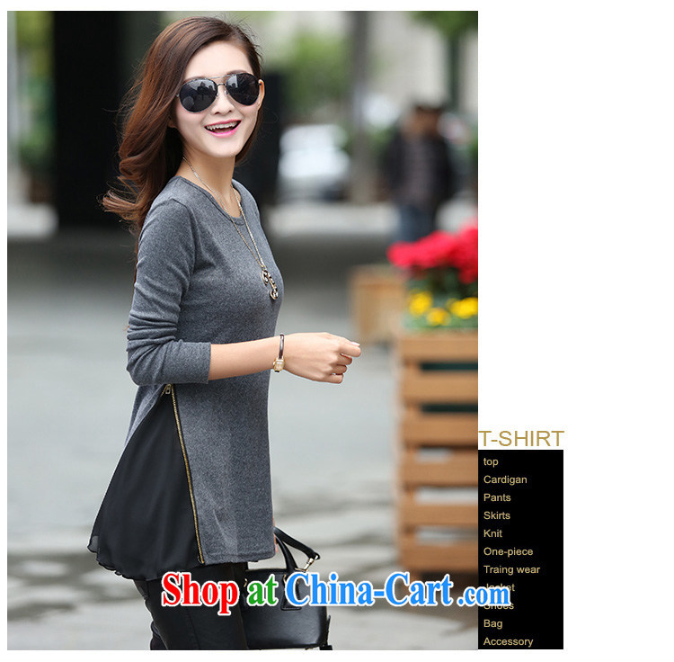 colorful nicknames, Autumn 2014 the new Korean loose long-sleeved shirt T female large, solid T-shirt T-shirt female Y 8659 black XXL pictures, price, brand platters! Elections are good character, the national distribution, so why buy now enjoy more preferential! Health