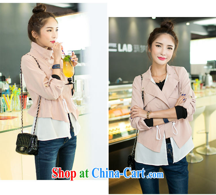 The honey and diverse contemporary Korean autumn loaded thick mm larger female graphics thin false 2 snow woven stitching small jacket windbreaker female 9142 leather toner XXXL pictures, price, brand platters! Elections are good character, the national distribution, so why buy now enjoy more preferential! Health