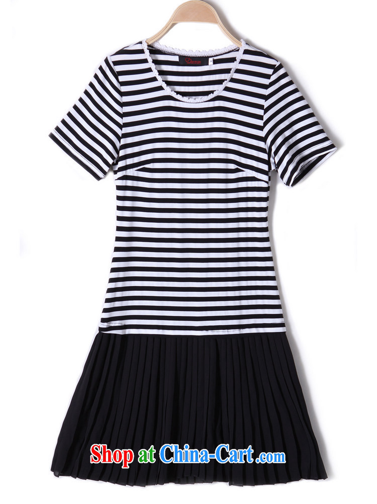 Constitution Yi XL women dresses 2015 spring new stitching 100 hem snow woven skirt thick sister leisure video thin stripes short skirts OL the skirt black to reference brassieres waist option, or the Advisory Service pictures, price, brand platters! Elections are good character, the national distribution, so why buy now enjoy more preferential! Health