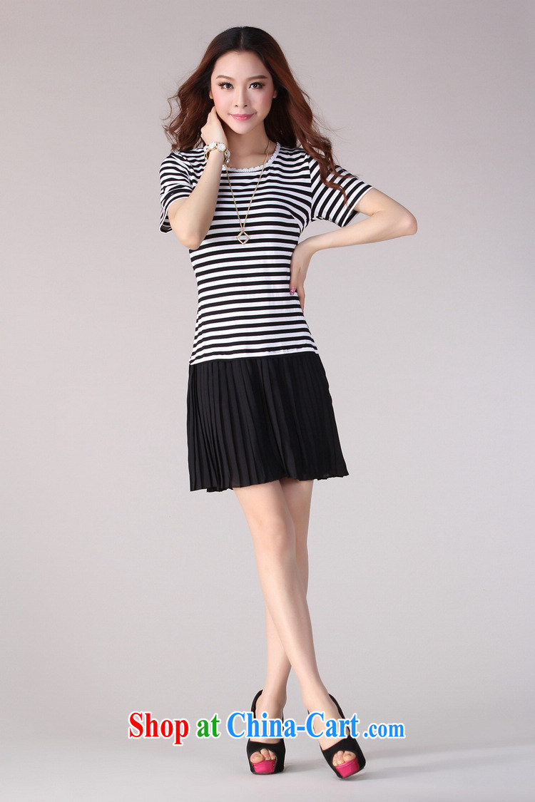 Constitution Yi XL women dresses 2015 spring new stitching 100 hem snow woven skirt thick sister leisure video thin stripes short skirts OL the skirt black to reference brassieres waist option, or the Advisory Service pictures, price, brand platters! Elections are good character, the national distribution, so why buy now enjoy more preferential! Health