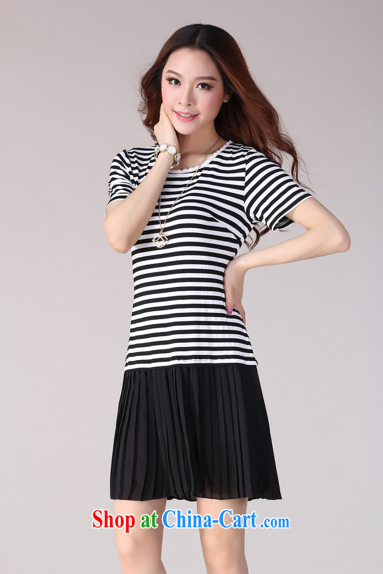 Constitution Yi XL women dresses 2015 spring new stitching 100 hem snow woven skirt thick sister leisure video thin stripes short skirts OL the skirt black to reference brassieres waist option, or the Advisory Service pictures, price, brand platters! Elections are good character, the national distribution, so why buy now enjoy more preferential! Health