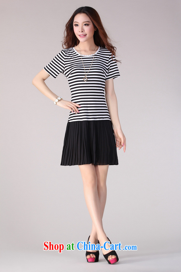 Constitution Yi XL women dresses 2015 spring new stitching 100 hem snow woven skirt thick sister leisure video thin stripes short skirts OL the skirt black to reference brassieres waist option, or the Advisory Service pictures, price, brand platters! Elections are good character, the national distribution, so why buy now enjoy more preferential! Health