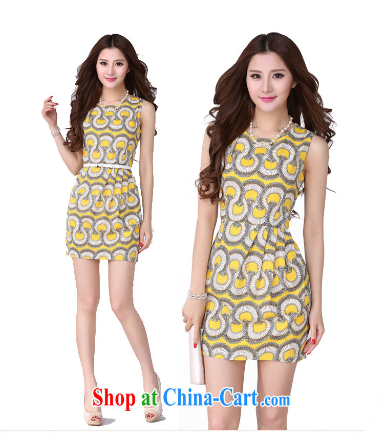 Constitution Yi XL women dresses 2015 new stylish package and short skirts OL stamp sleeveless beauty graphics thin dresses the commuter skirt black to reference brassieres waist option, or the Advisory Service pictures, price, brand platters! Elections are good character, the national distribution, so why buy now enjoy more preferential! Health