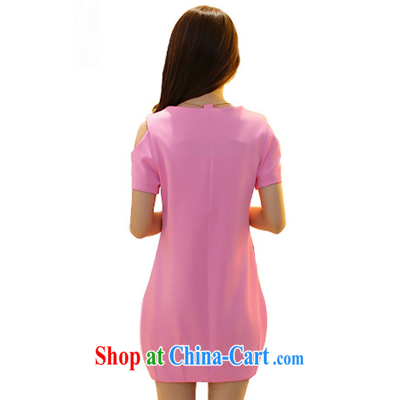 In accordance with South Korea Connie 2015 female new summer wear the code female graphics thin beauty dress 1130 pink XXXXL, Korea according to Connie (Hanye Ninie), and, on-line shopping