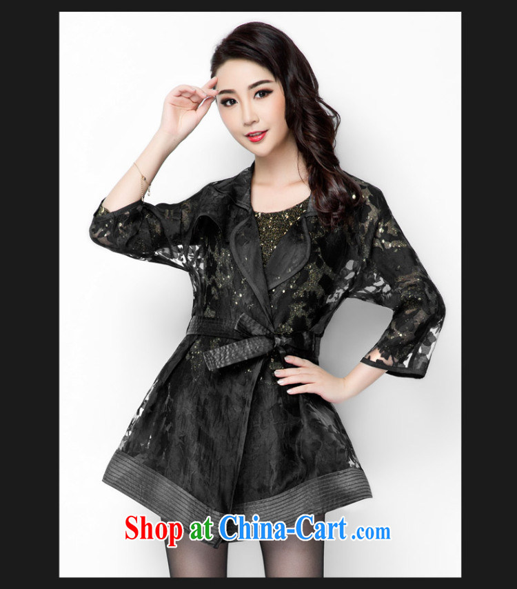 Beauty and the Code autumn jackets thick mm 2014 new Korea and indeed XL thick sister graphics thin coat A 5782 black 4XL pictures, price, brand platters! Elections are good character, the national distribution, so why buy now enjoy more preferential! Health