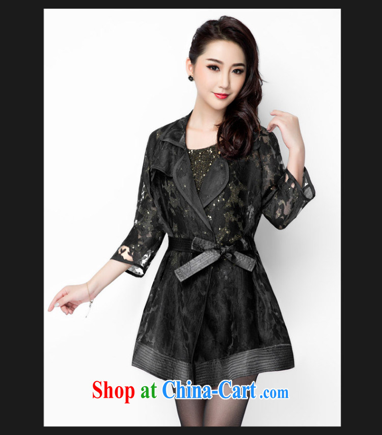 Beauty and the Code autumn jackets thick mm 2014 new Korea and indeed XL thick sister graphics thin coat A 5782 black 4XL pictures, price, brand platters! Elections are good character, the national distribution, so why buy now enjoy more preferential! Health