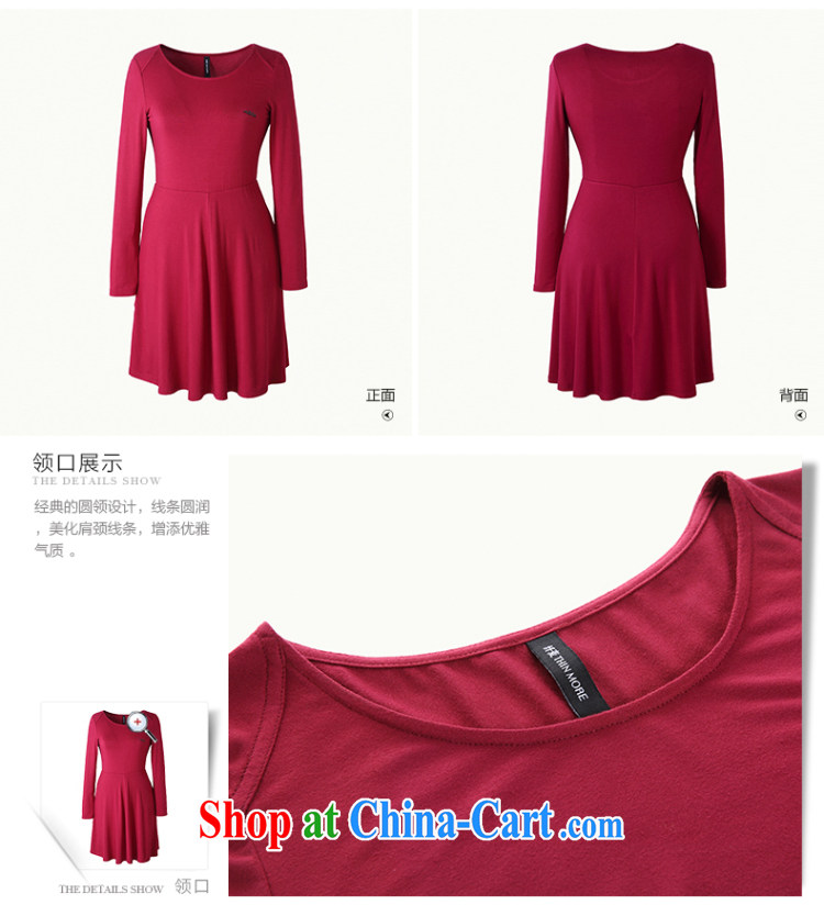 The wheat fall 2014 new, larger female Korean mm thick in cultivating long-neck dress of 43,500 red L pictures, price, brand platters! Elections are good character, the national distribution, so why buy now enjoy more preferential! Health