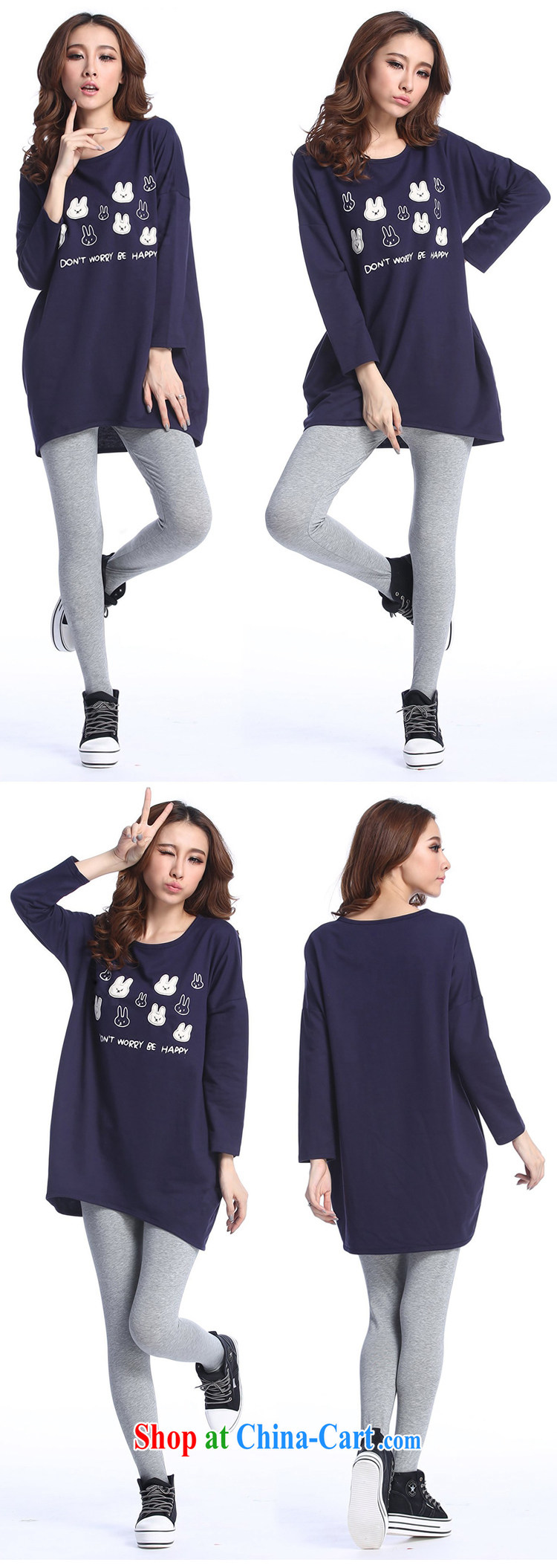 Releases the Yi, 2015 new Korean version of the greater code female 100 ground card stamp long-sleeved round-collar relaxed, long, solid T pension DMT 051 Po blue are code pictures, price, brand platters! Elections are good character, the national distribution, so why buy now enjoy more preferential! Health