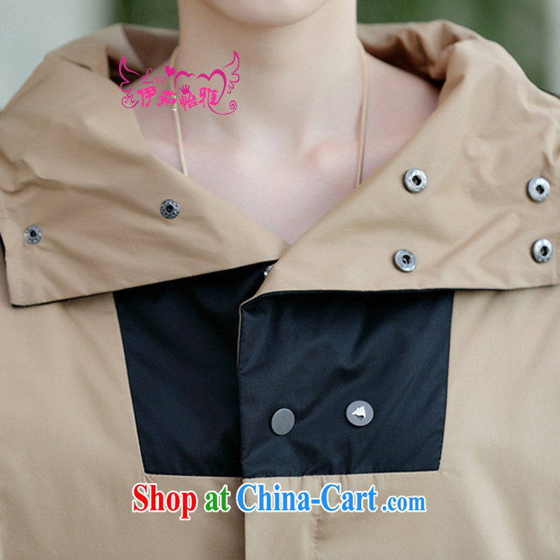 The Ju-Yee Nga 2014 new autumn Women's clothes and stylish large numbers in Europe and Aura 100 ground coat YY 88,686 khaki-colored XXXL, Ju-yee Nga, the Code women, shopping on the Internet