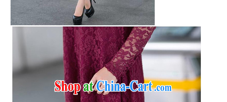 Wen Min autumn 2014 the Korean edition long-sleeved lace hook spend long, large, female 5055 dark blue 5055 XXXL pictures, price, brand platters! Elections are good character, the national distribution, so why buy now enjoy more preferential! Health