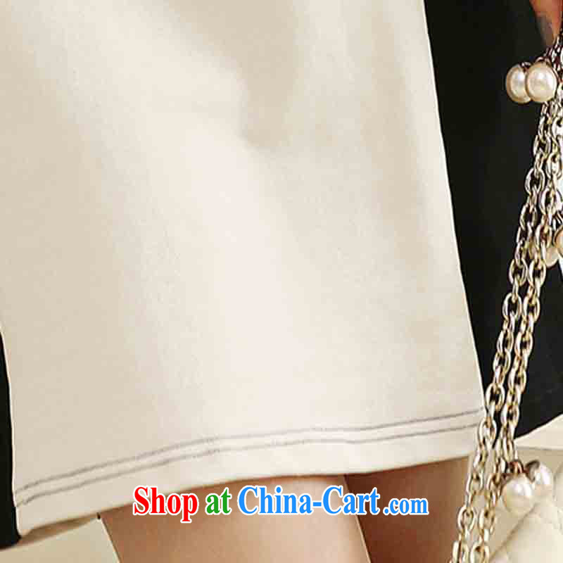 Jung-eun-new Pure Cotton long-sleeved dresses winter code female fat, video thin, autumn is the collar long skirt solid Y 2685 white 5 XL, Jung-eun, and shopping on the Internet