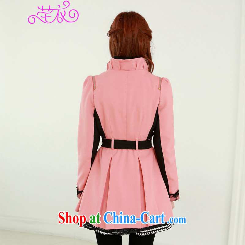 Constitution, thick, XL girls coat autumn and winter, the 2015 long-sleeved style hit color elegant 100 ground thick sister atmosphere only the US double-pink 2 XL 125 - 140 jack, constitution, and shopping on the Internet
