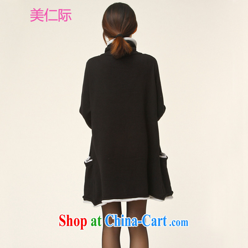 The US, in the winter, the large, female Korean high-collar thick sweater solid dresses MA 12,768 orange hamba, code, the United States, and, on-line shopping
