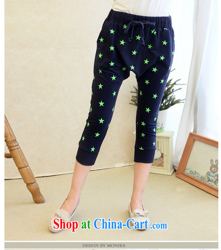 Moses Veronica XL women s 2014 Fall edition with new thick mm very casual graphics thin stretch 7 pants blue XXXXL pictures, price, brand platters! Elections are good character, the national distribution, so why buy now enjoy more preferential! Health