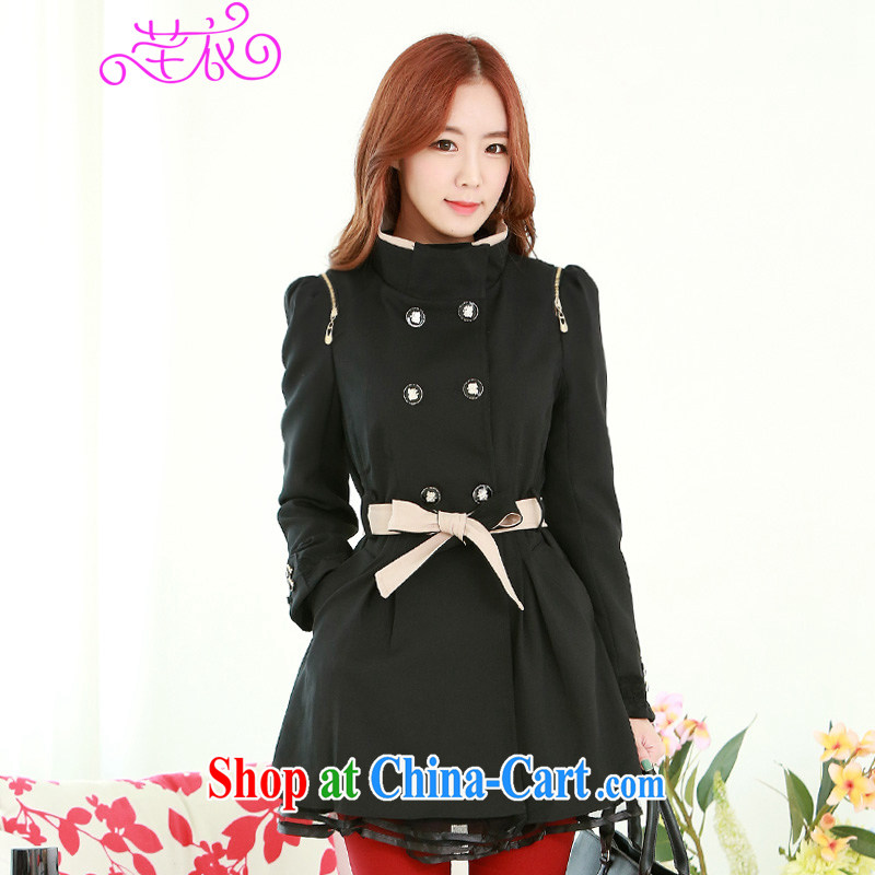 Constitution and clothing increased, indeed, women with autumn and winter clothing new 2015 Korean fashion hit color elegant 100 ground coat thick sister-waist black to reference brassieres option code or the Advisory Service