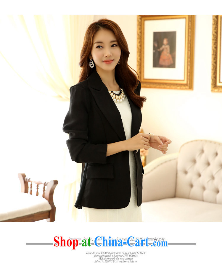 Constitution, and, indeed, blouses 2015 spring new Korean fashion a kernel buckle long casual dress mm thick lapel OL small jacket black 2XL 145 - 165 Jack pictures, price, brand platters! Elections are good character, the national distribution, so why buy now enjoy more preferential! Health