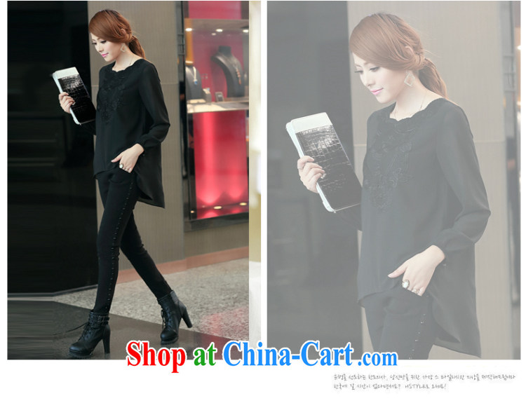 Staff of 200 jack and indeed XL women mm thick autumn 2014 the Korean version of the new, relaxed solid long-sleeved T-shirt T shirt T-shirt S 1704 black 5 XL pictures, price, brand platters! Elections are good character, the national distribution, so why buy now enjoy more preferential! Health