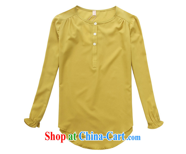 Constitution, the ventricular hypertrophy, fat, female T pension 2015 Korean autumn with new dovetail 4 100 season ground snow long-sleeved woven shirt thick mm video thin lady T-shirt yellow can reference brassieres option, or the Advisory Service pictures, price, brand platters! Elections are good character, the national distribution, so why buy now enjoy more preferential! Health