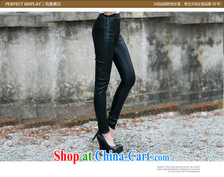 Mephidross economy honey, large, female 2014 autumn and winter clothing new Korean video thin beauty PU leather pants castor pants girls pants and lint-free cloth thick 9013 black large code XXL pictures, price, brand platters! Elections are good character, the national distribution, so why buy now enjoy more preferential! Health